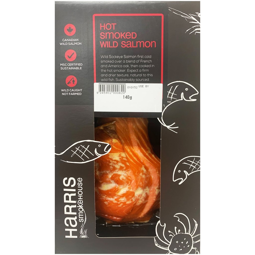 Harris Smokehouse Hot Smoked Wild Salmon 140g