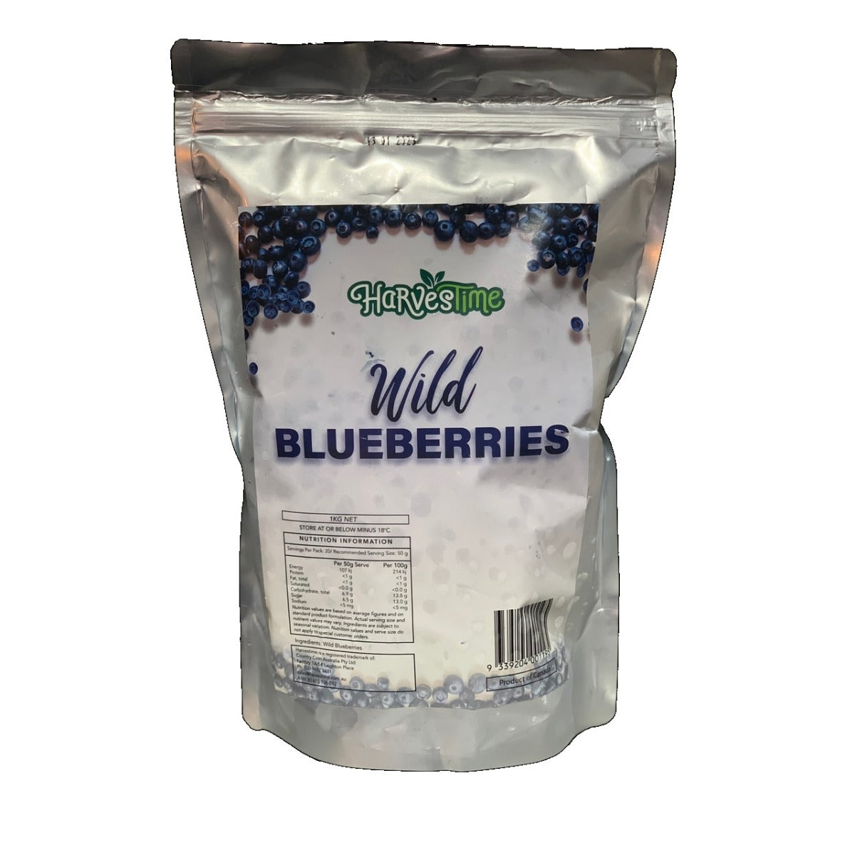 Harvestime Wild Blueberries 1Kg