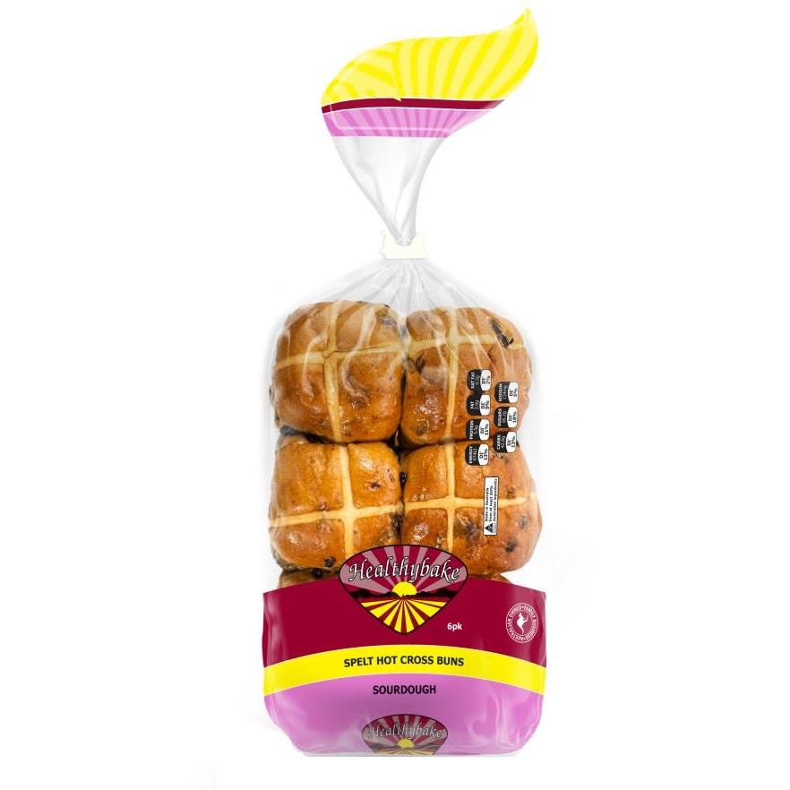 Healthybake Spelt Hot Cross Bun Sourdough