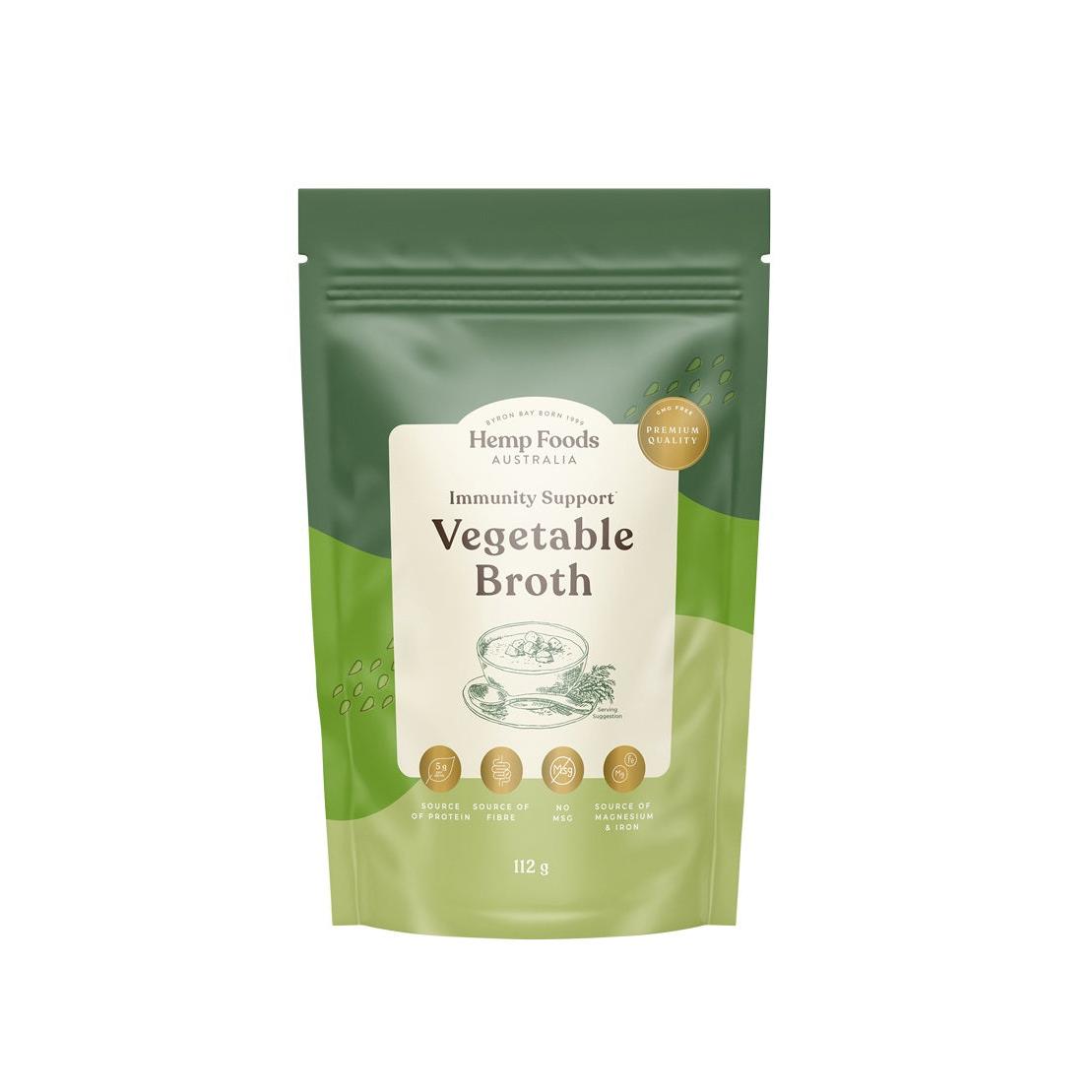 Hemp Foods Australia Immunity Support Vegetable Broth 112g