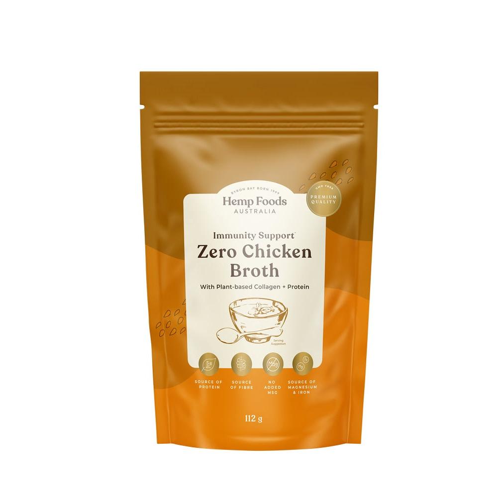 Hemp Foods Australia Immunity Support Zero Chicken Broth 112g