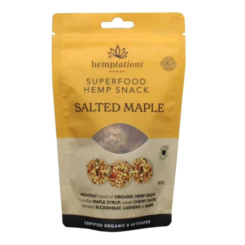 Hempstations Byron Bay Snack Salted Maple 80g