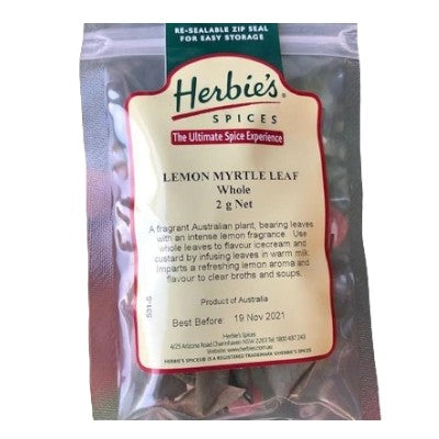 Herbies Lemon Myrtle Leaf 2g