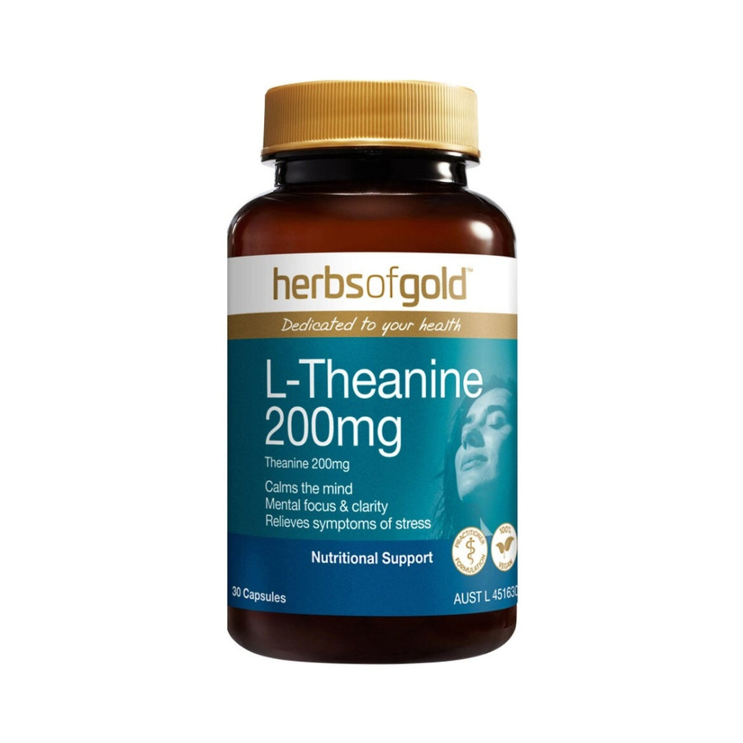 Herbs of Gold L-theanine 200mg 30 Capsules
