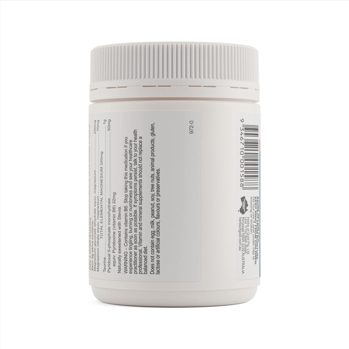 Herbs of Gold Magnesium Powder High-Strength Pineapple 150g