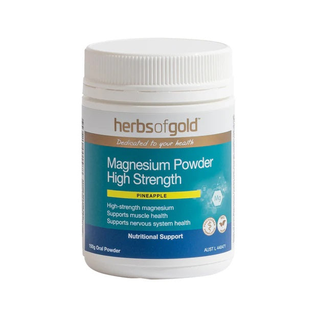 Herbs of Gold Magnesium Powder High-Strength Pineapple 150g
