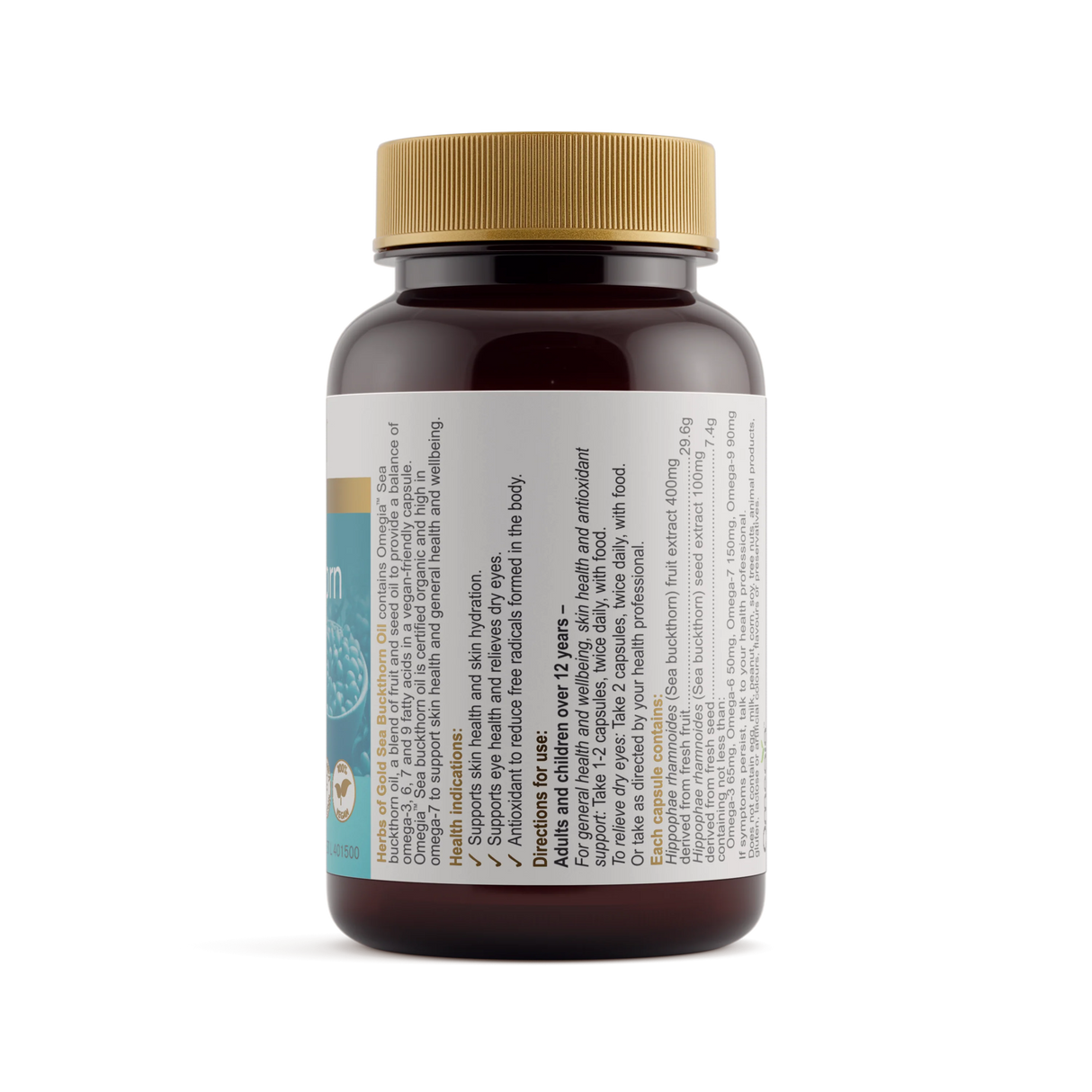 Herbs of Gold Sea Buckthorn Oil 60c