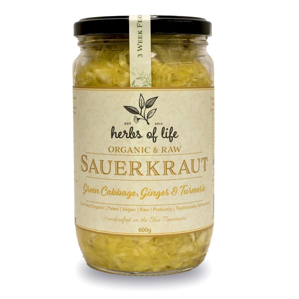 Herbs of Life Sauerkraut Carrot Ginger 600g