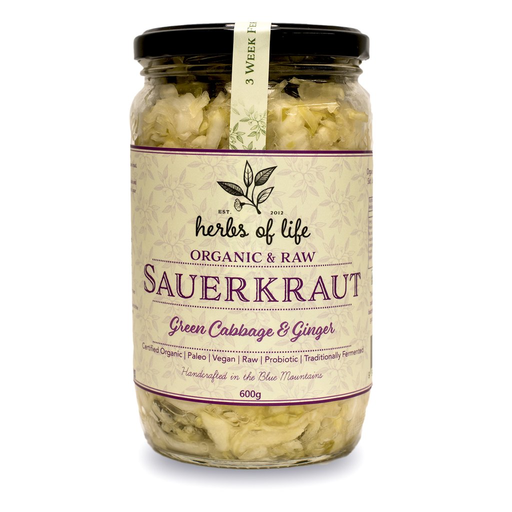 Herbs of Life Sauerkraut Ginger 600g
