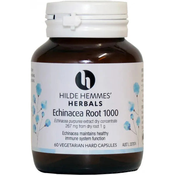 Hilde Hemmes Herbals Echinacea Root 1000mg 60 Capsules