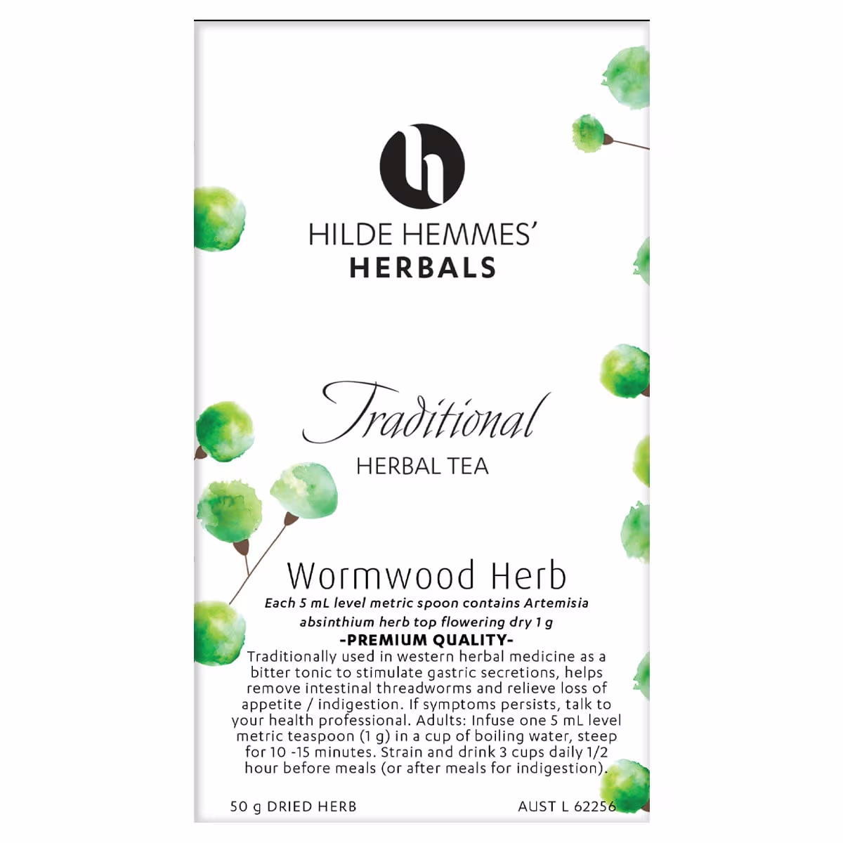 Hilde Hemmes Herbals Wormwood 50g