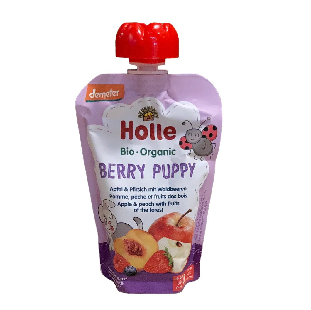 Holle Berry Puppy Apple & Peach with Fruits of the Forest 100g