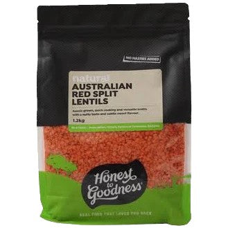 Honest to Goodness AU Natural Red Split Lentil 1.2Kg