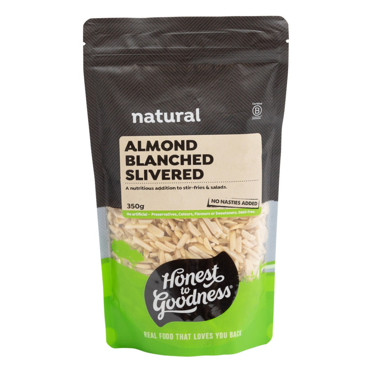Honest to Goodness Almonds Blanched Slivered 350g