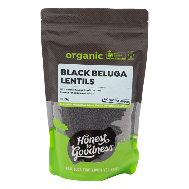 Honest to Goodness Black Beluga Lentils 500g
