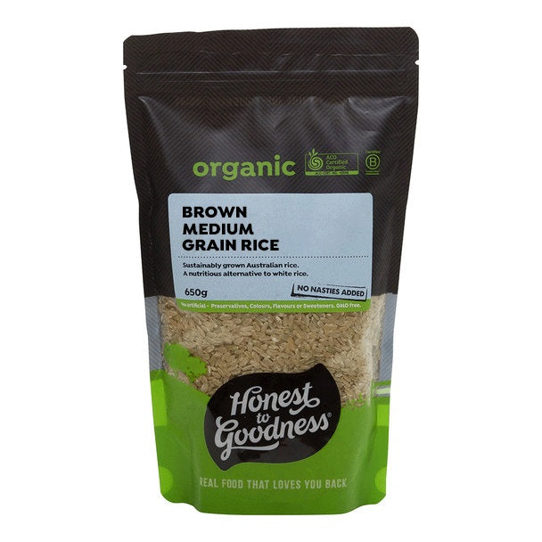 Honest to Goodness Brown Medium Grain Rice 650g