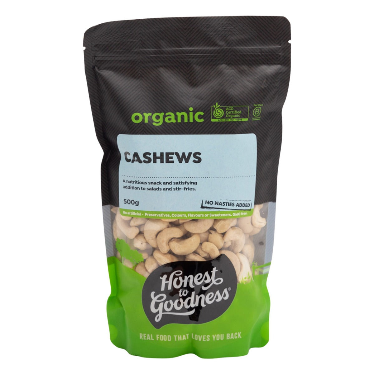 Honest to Goodness Cashews 500g