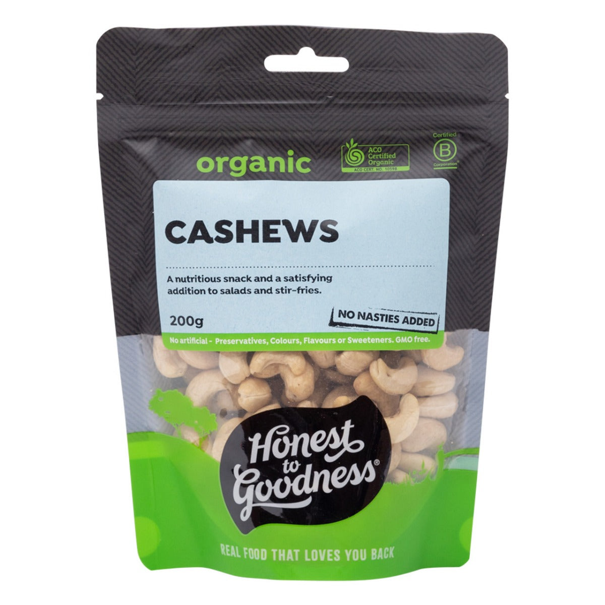 Honest to Goodness Cashews Oven Roasted 200g