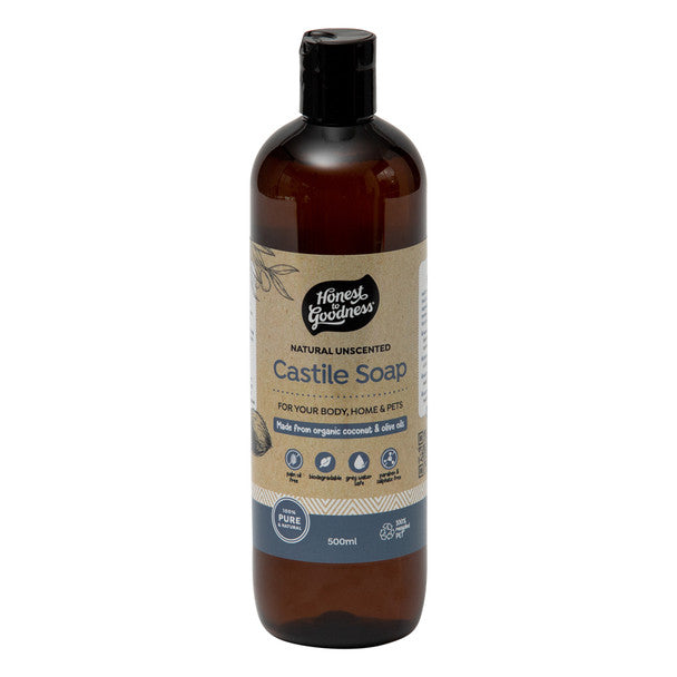Honest to Goodness Castile Soap Unscent 500ml