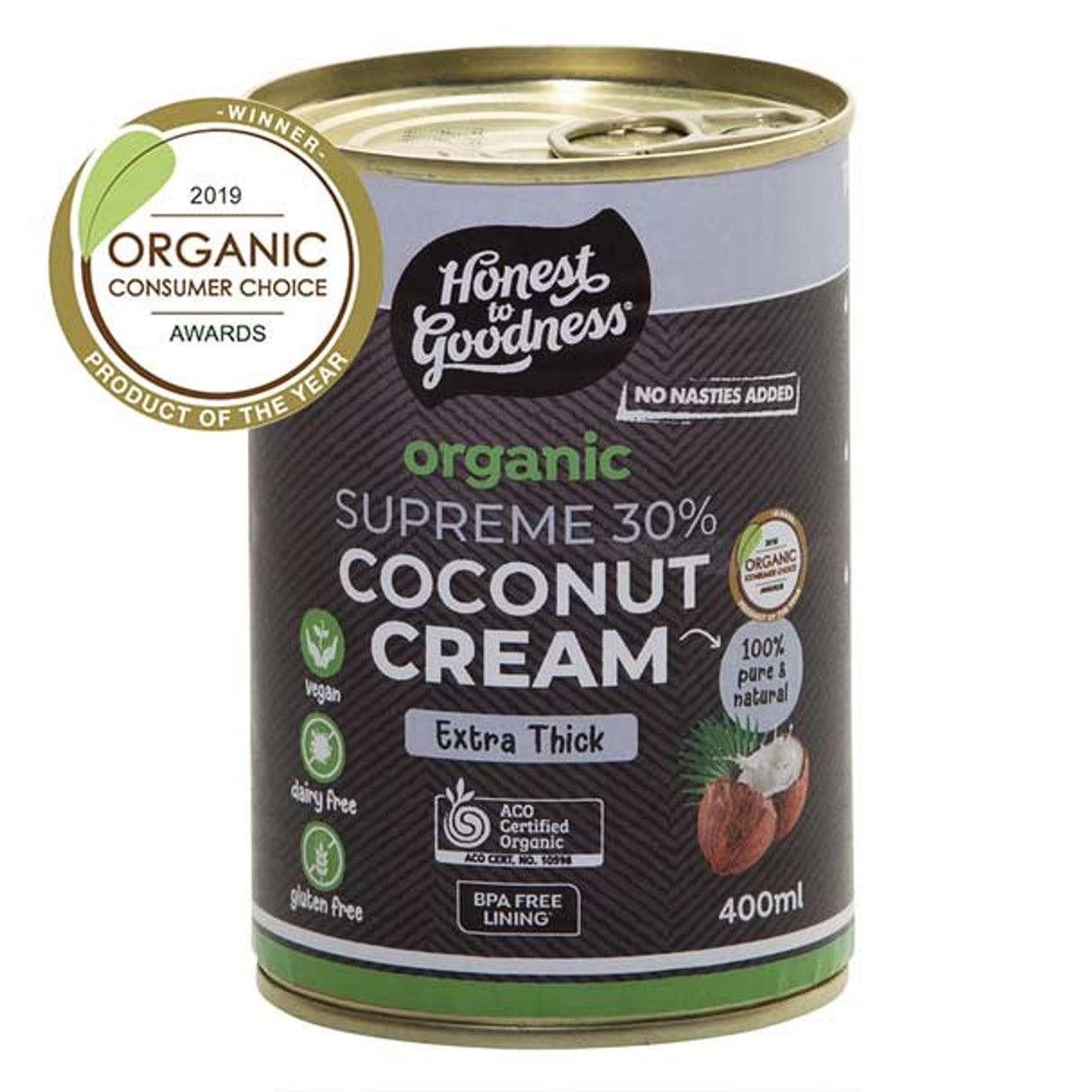 Honest to Goodness Coconut Supreme 30% Cream 400ml