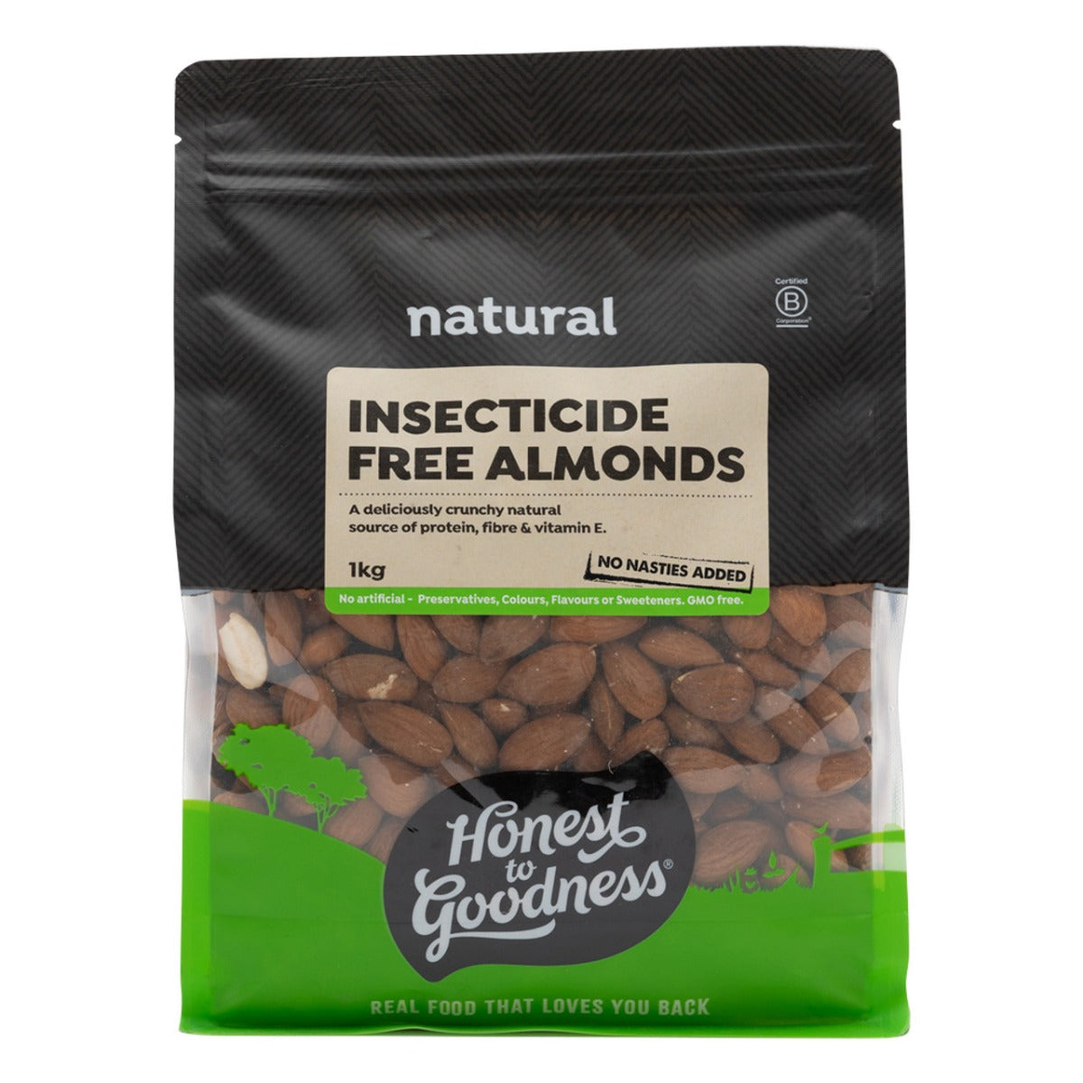 Honest to Goodness Insecticide Free Almonds 1Kg