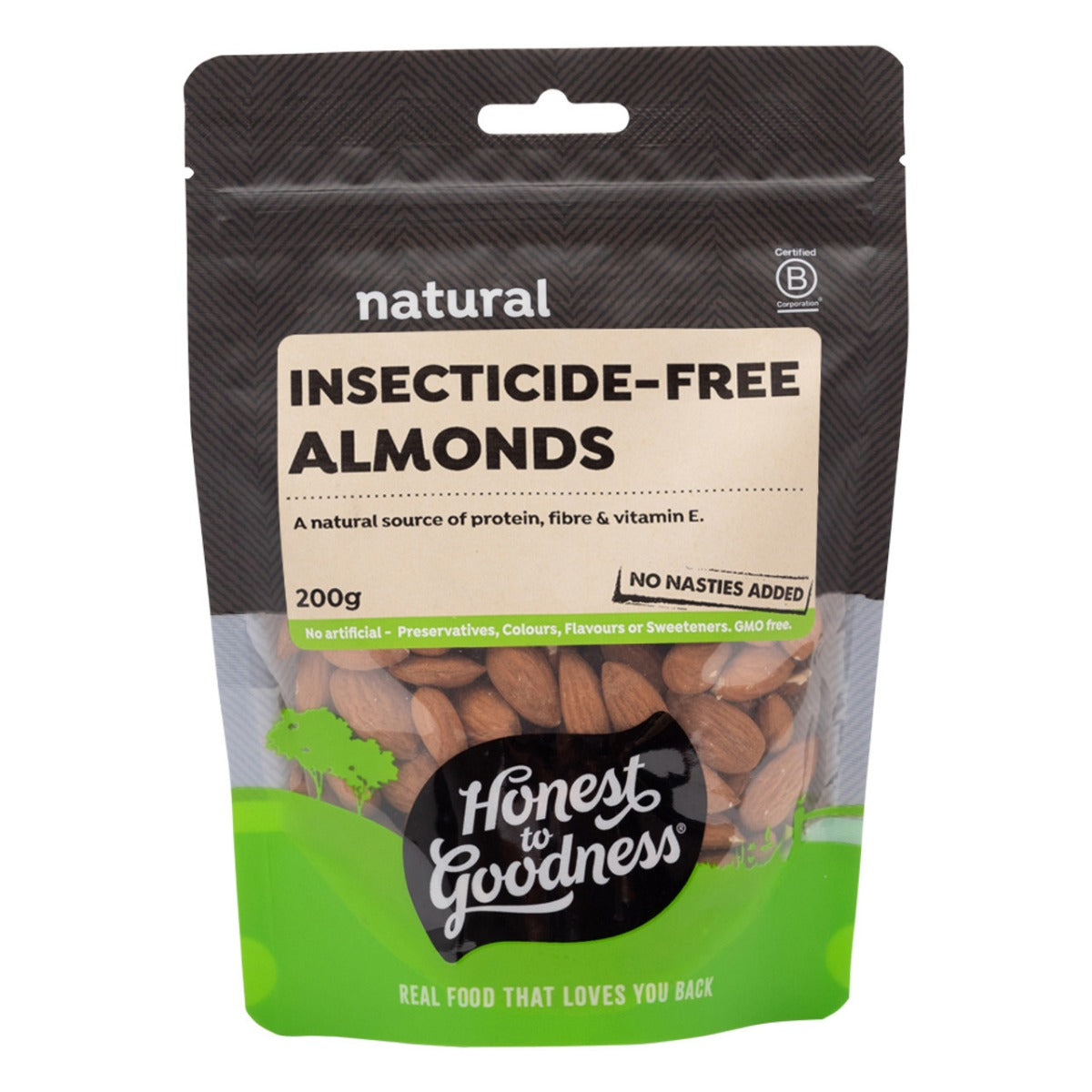 Honest to Goodness Insecticide Free Almonds 200g