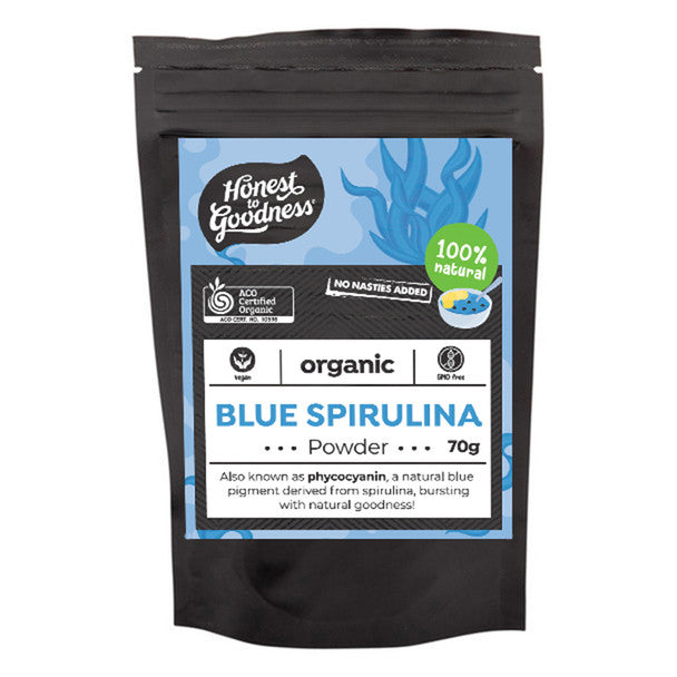 Honest to Goodness Organic Blue Spirulina Powder 70g