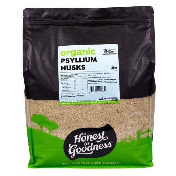 Honest to Goodness Organic Psyllium Husks 3Kg