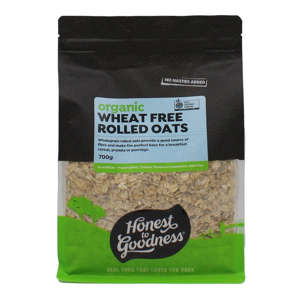 Honest to Goodness Organic Wheat Free Rolled Oats 700g