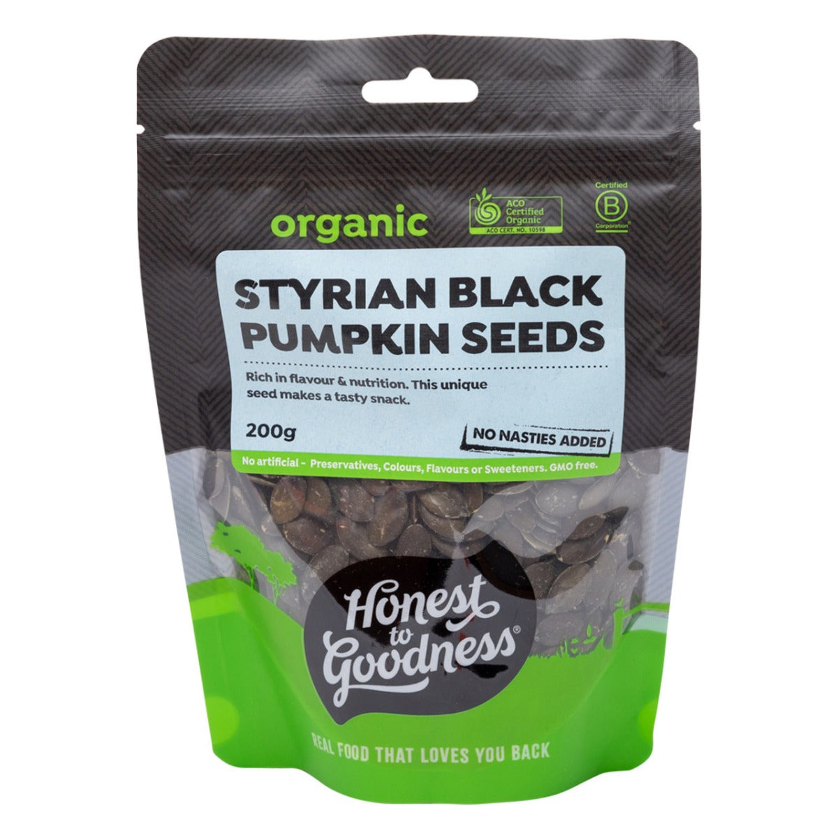 Honest to Goodness Pumpkin Seeds Styrian Black 200g