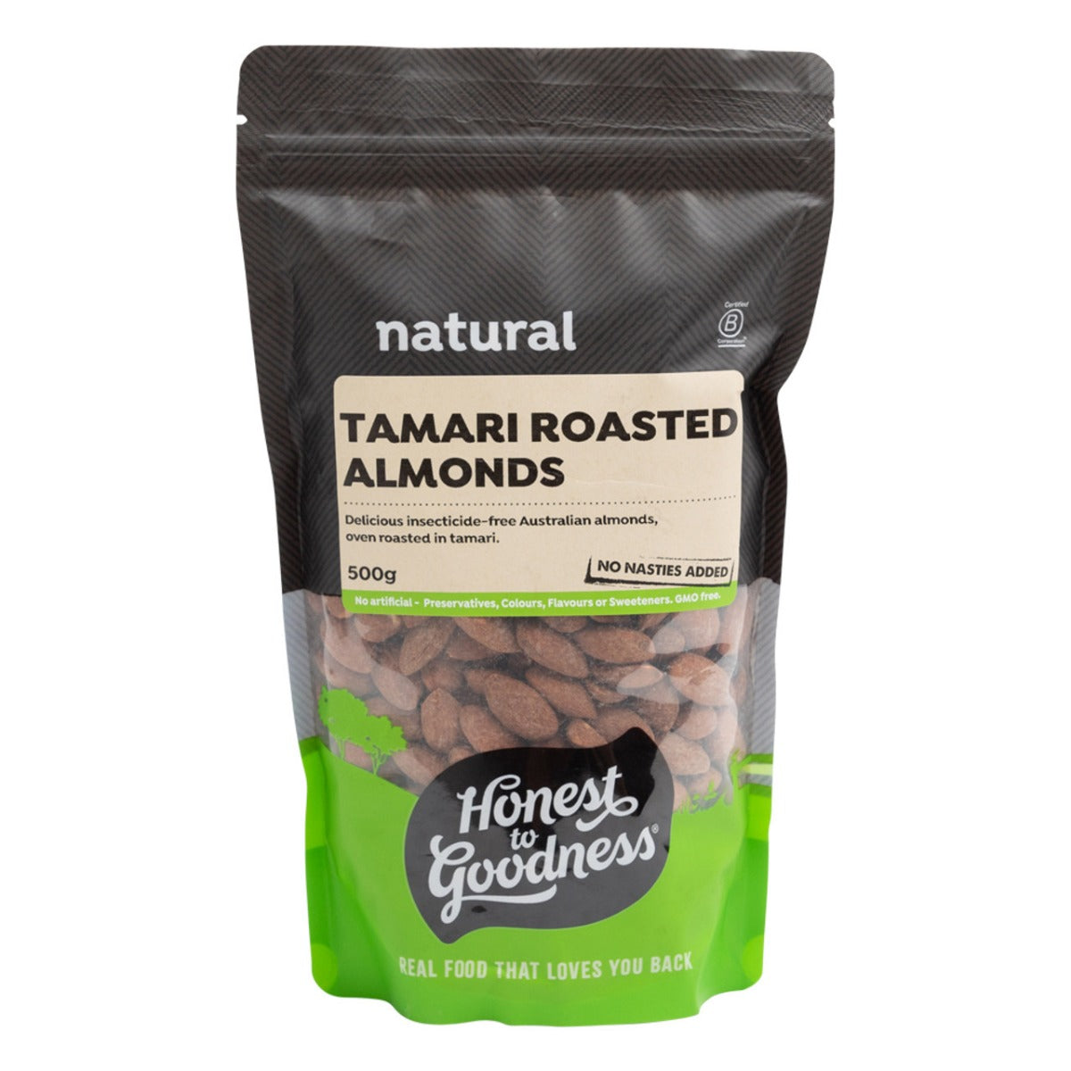 Honest to Goodness Tamari Roasted Almonds 500g