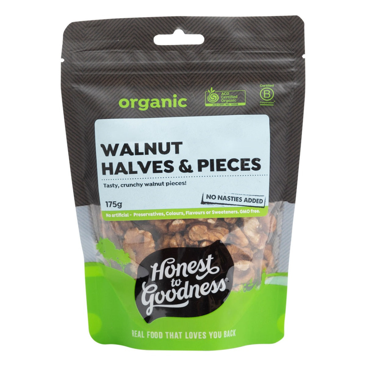 Honest to Goodness Walnut Kernels Combo Halves & Pieces 175g