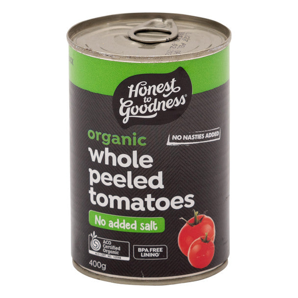 Honest to Goodness Whole Peeled Tomatoes 400g