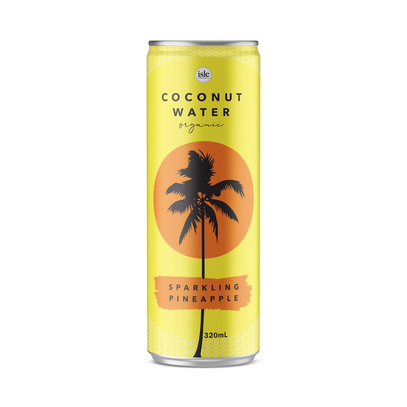 Isle Organic Sparkling Pineapple Coconut Water 320ml