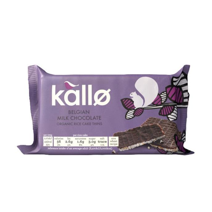Kallo Milk Chocolate Thin Rice Cakes 90g