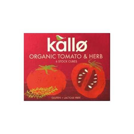 Kallo Tomato Herb Stock Cubes 66g