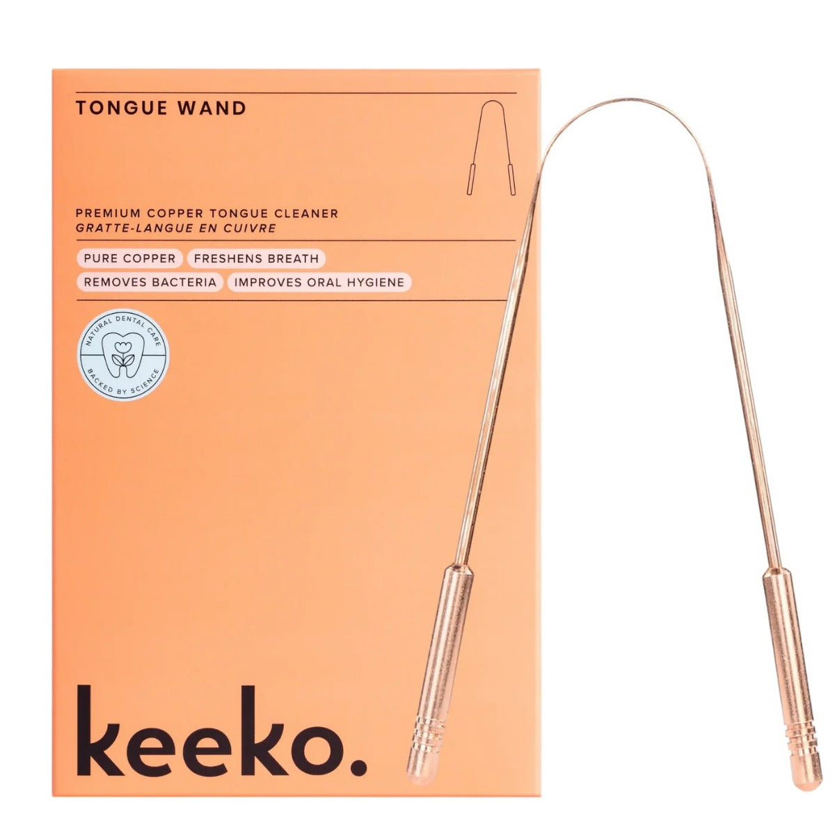 Keeko Tongue Cleaner Premium Copper 1Pk