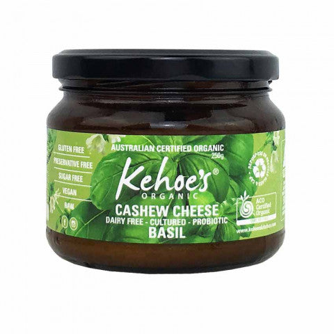Kehoes Cashew Cheese Basil 250g