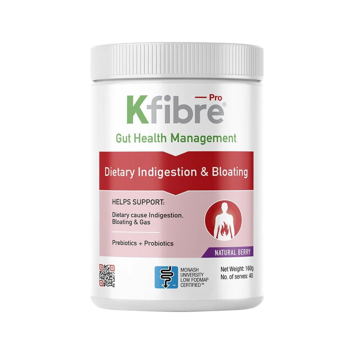 Kfibre Dietary Indigestion & Bloating 160g
