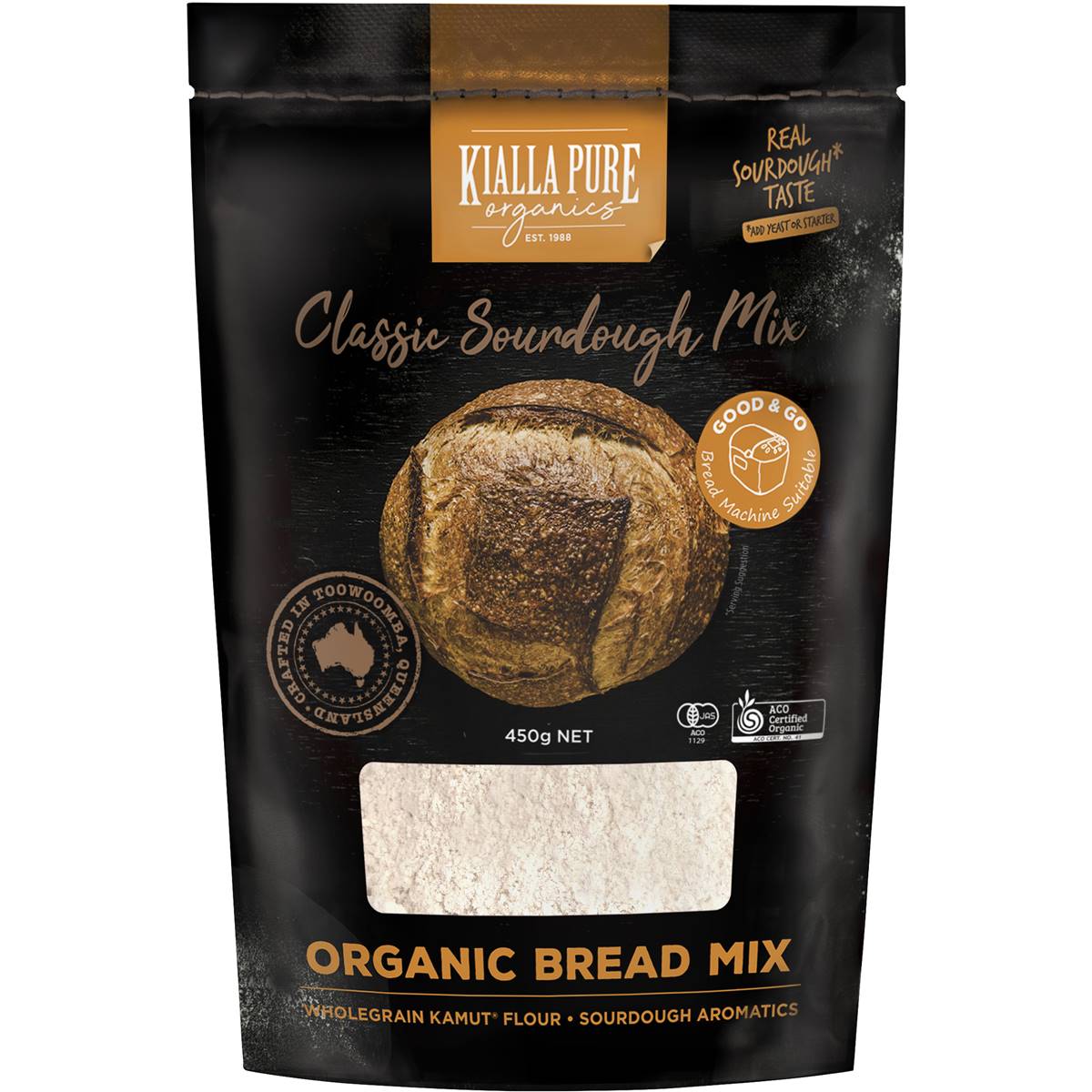 Kialla Organic Classic Sourdough Mix 450g