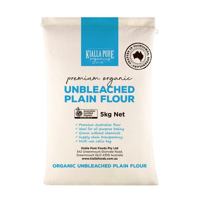 Kialla Organic Flour Unbleached White Plain 5kg