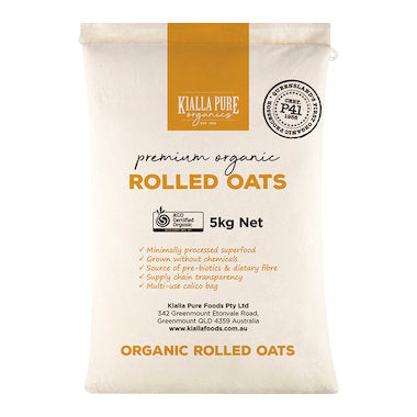 Kialla Organic Oats Rolled 5kg