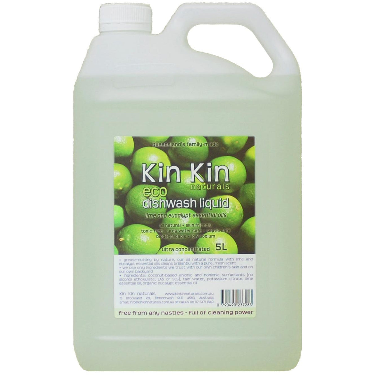 Kin Kin Naturals Naturals Dishwash Liquid (Bulk) Lime & Eucalypt 5L