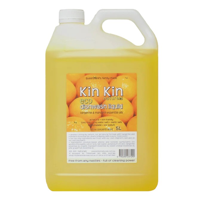 Kin Kin Naturals Naturals Dishwash Liquid (Bulk) Tangerine & Mandarin 5L