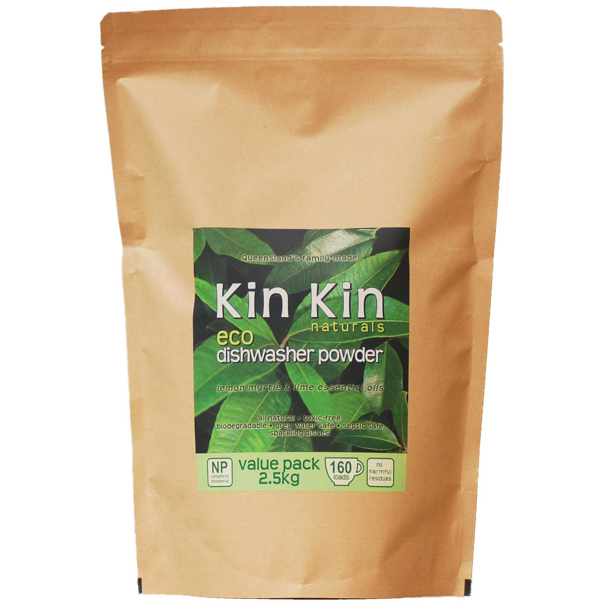Kin Kin Naturals Naturals Dishwasher Powder Lemon Myrtle & Lime 2.5kg