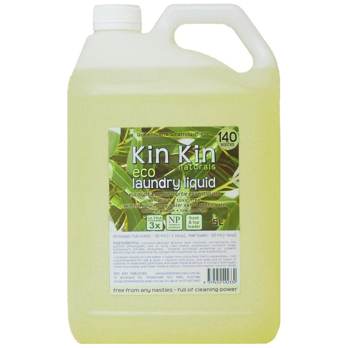 Kin Kin Naturals Naturals Laundry Liquid (Bulk) Eucalypt & 5L
