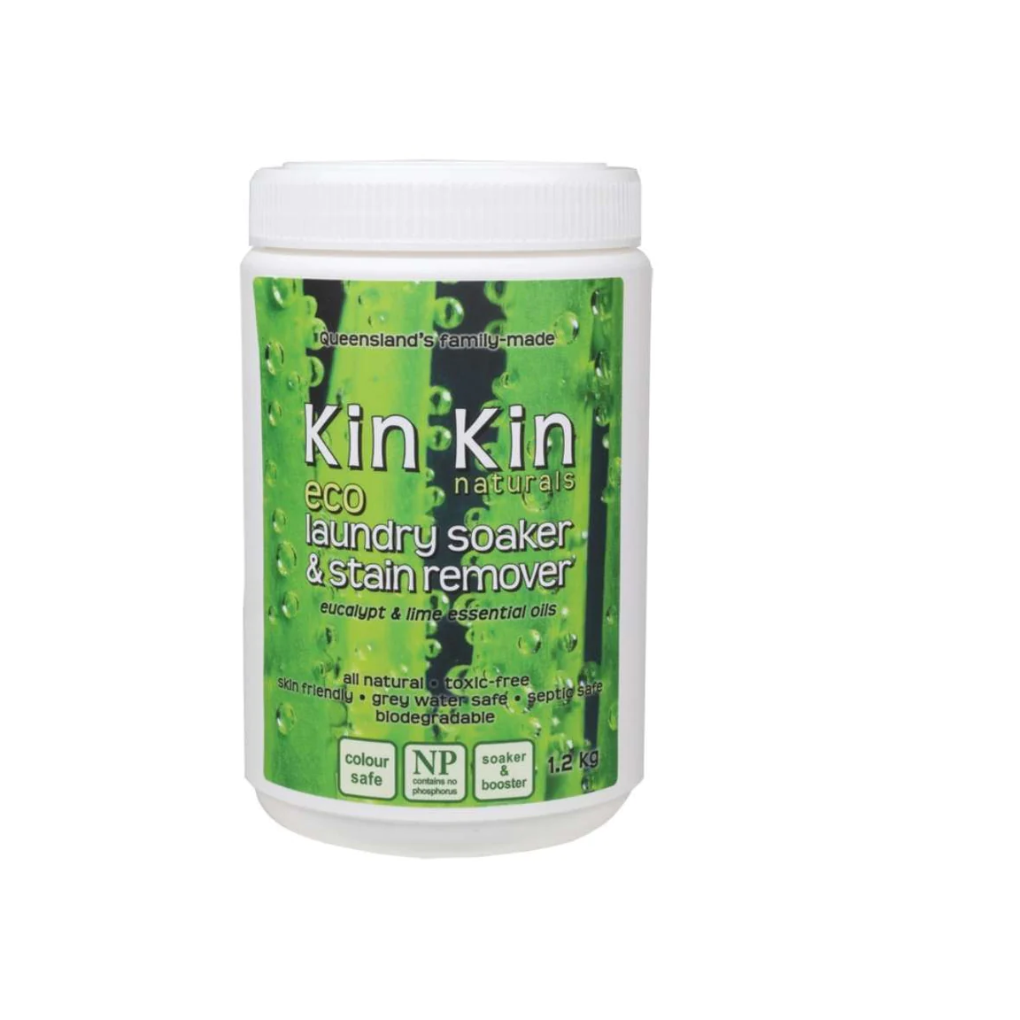 Kin Kin Naturals Naturals Laundry Soaker & Stain Remover Lime & Eucalypt 1.2kg