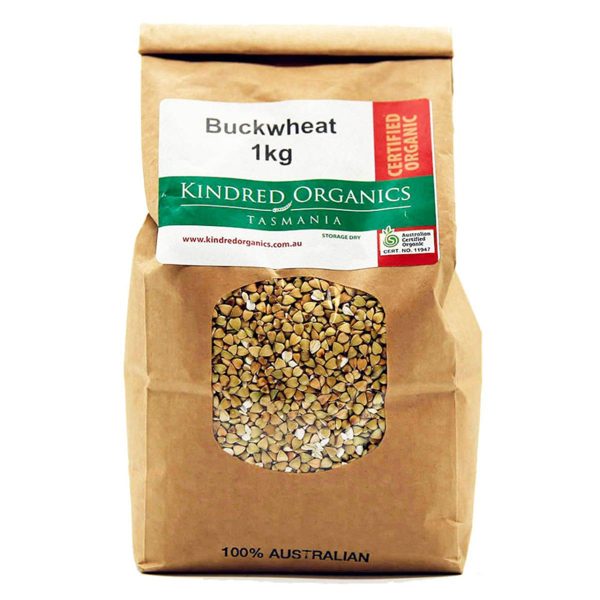 Kindred Organics Buckwheat Hulled Australian 1Kg