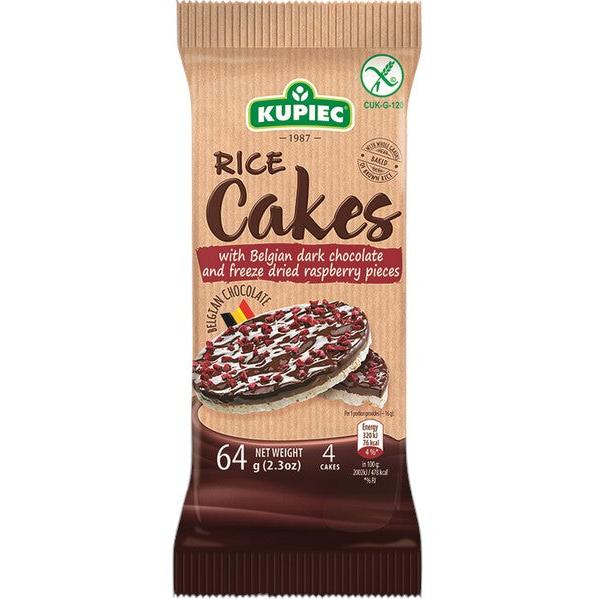 Kupiec Rice Cakes Raspberry Choc 64g