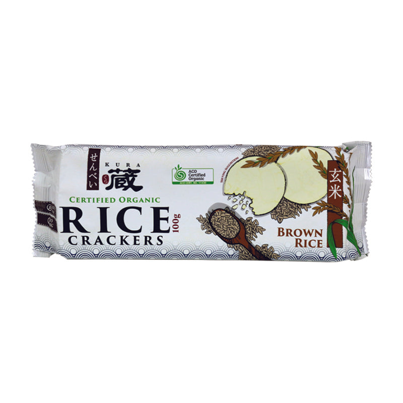 Kura Kura Brown Rice Crackers 100g